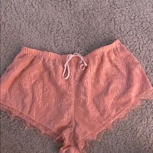 Victoria’s Secret lace front satin back shorts